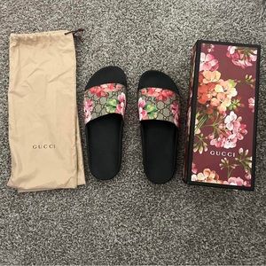 Gucci Blooms Supreme Slides (Brand New)